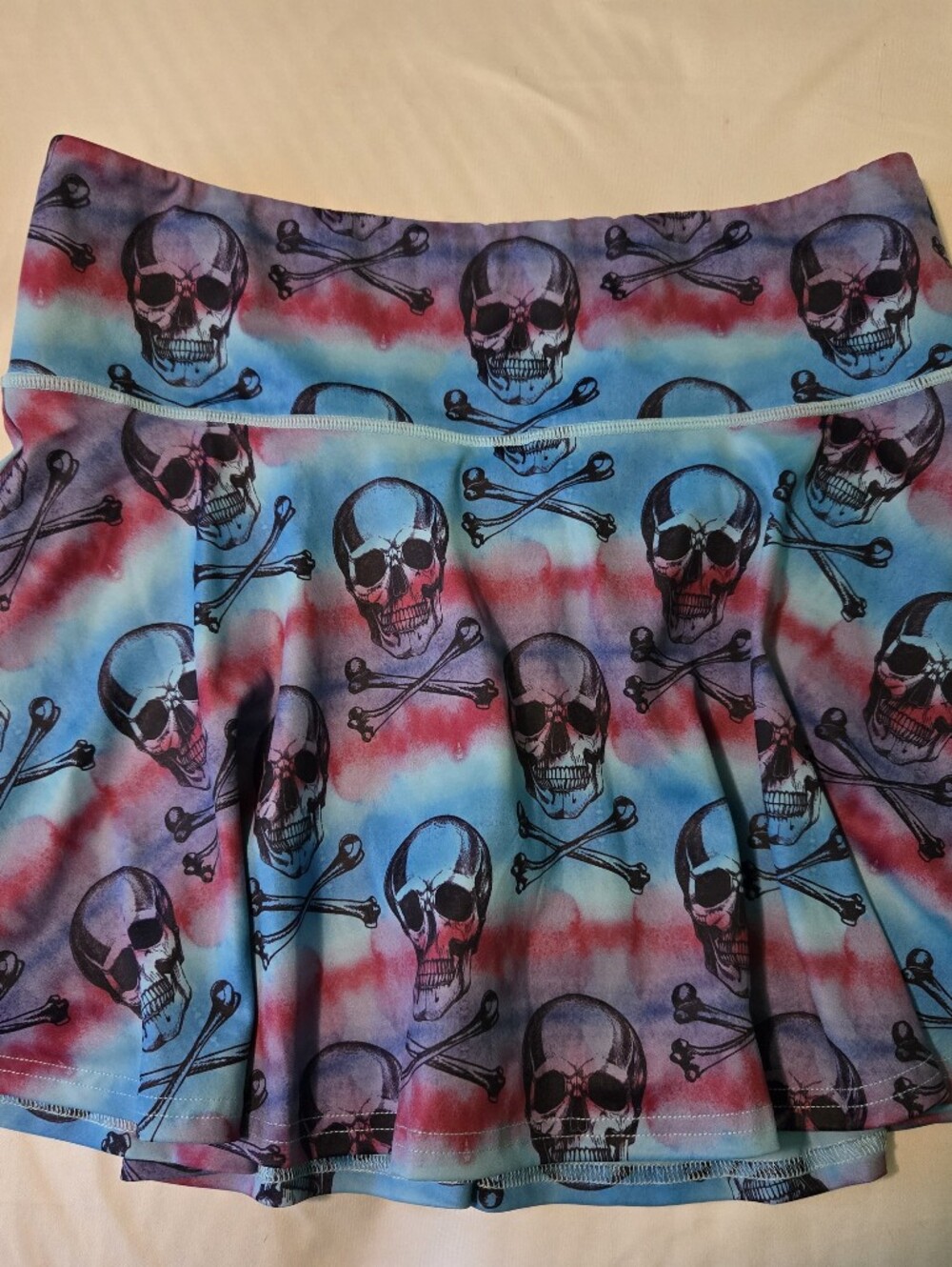 CVG Pirate Skort Size LG - Blue & Pink